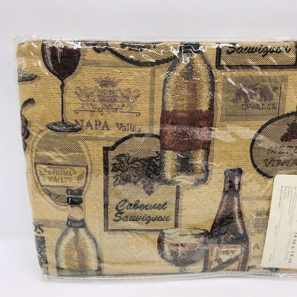 Lot of 4 JC Penney Home Collection Grape and Wine Tapestry Valance 54" W x 18" H - Picture 4 of 8